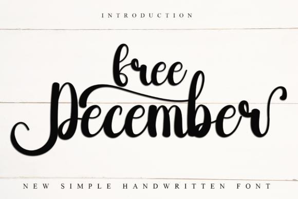Free December: The Handwritten Font That Brings Designs to Life