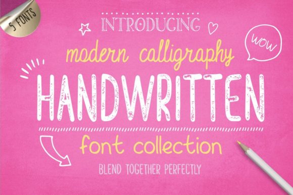 Handwritten Font Collection That Works for Every Project