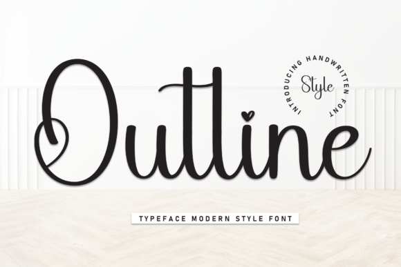 Outline Font: A Sweet Handwritten Typeface Worth Knowing