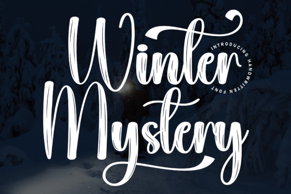 Winter Mystery Font: A Handwritten Gem for Designers