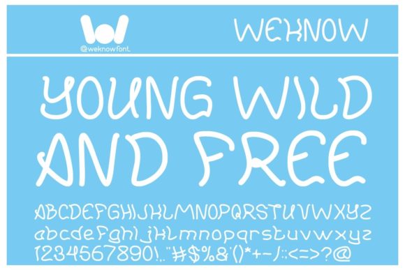 Young, Wild and Free Font for Bold Creative Projects